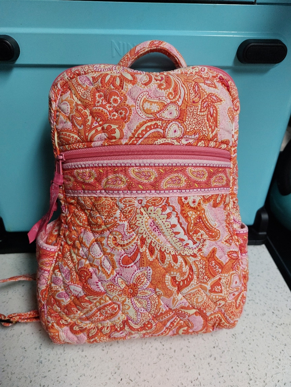 Vera Bradley Vintage Small Backpack Sherbet